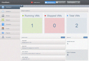 User UI Screen Shot | CloudStack