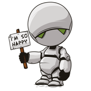Marvin I'm So Happy Icon | Trillian: Flexible, On-Demand Cloud Environment Creation