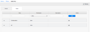 Rules Tab View | Dynamic Roles in CloudStack