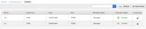 Cluster List View | CloudStack 4.11 Deep Dive
