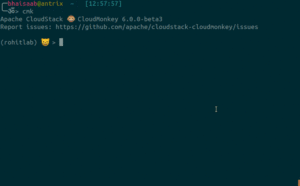 News in CloudMonkey v6.0 - window in action | CloudStack