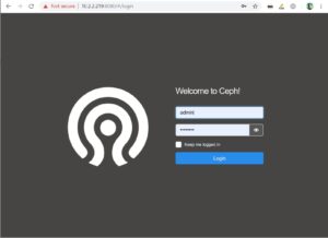 Ceph Entry Window - Admin | CloudStack