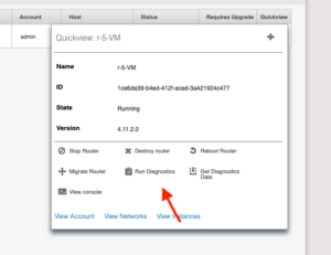 Quickview: r-5-VM to Run Diagnostics | Troubleshooting CloudStack Virtual Routers