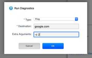 Run Diagnostics Link | Troubleshooting CloudStack Virtual Routers