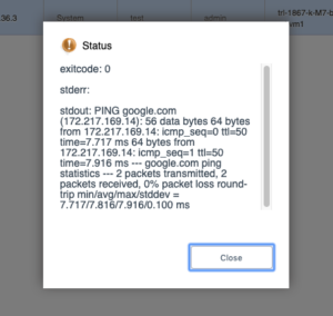 Status Window | Troubleshooting CloudStack Virtual Routers