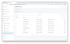 Charges Billing - Apiculus | CloudStack