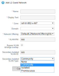 Enable PVLAN support on L2 networks - Add L2 Guest Network | CloudStack Feature First Look