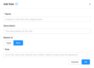 Dynamic Roles Utility - Add Role - CloudStack
