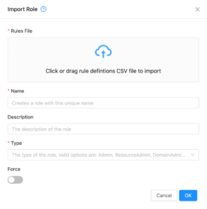 Dynamic Roles Utility - Import Role - CloudStack