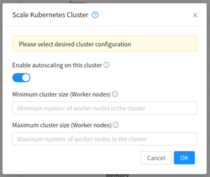 Scale Kubernetes Cluster - CloudStack