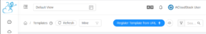 Templates View CloudStack