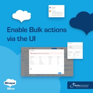 Enable Bulk Actions via CloudStack UI