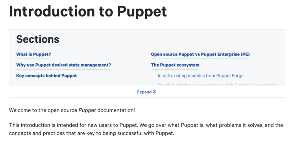 introduction to puppet