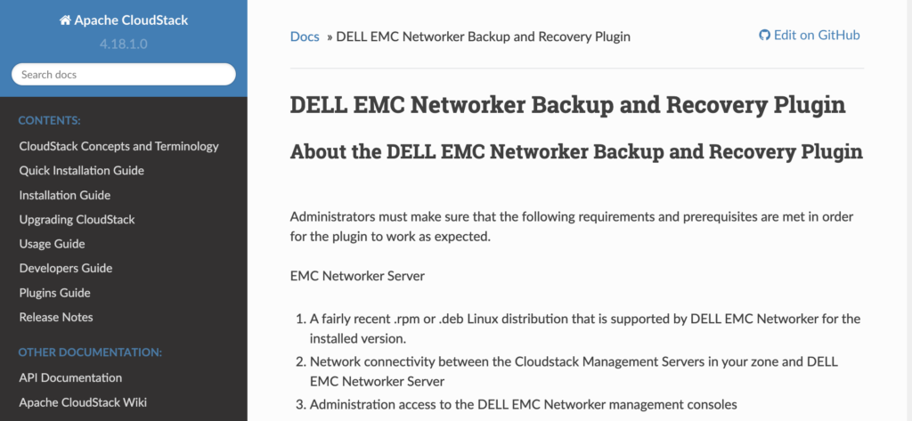DELL EMC Networker Backup and Recovery Plugin