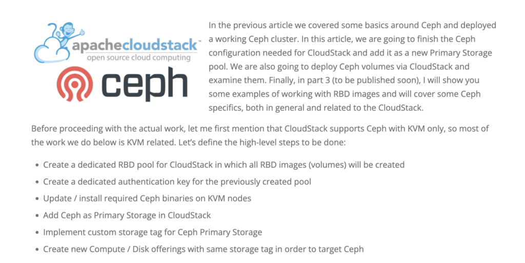 ceph and cloudstack