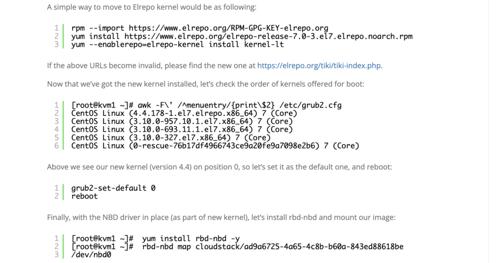 how to move elrepo kernel