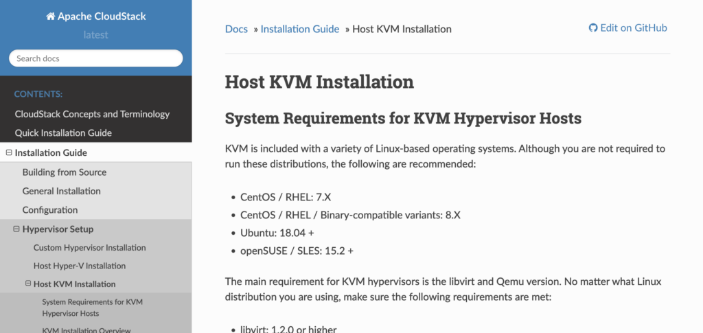 Host KVM Installation