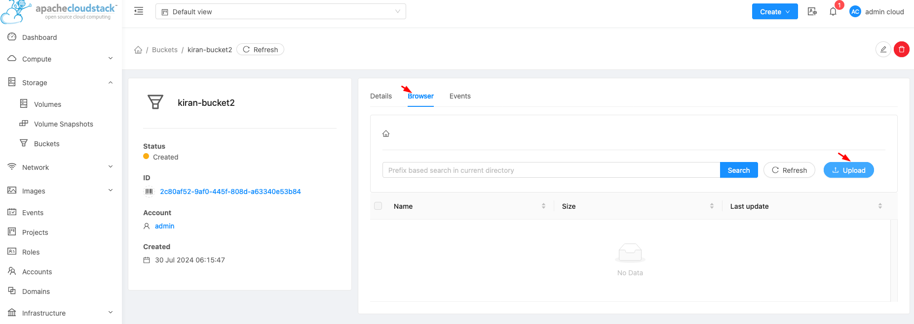 cloudstack upload files