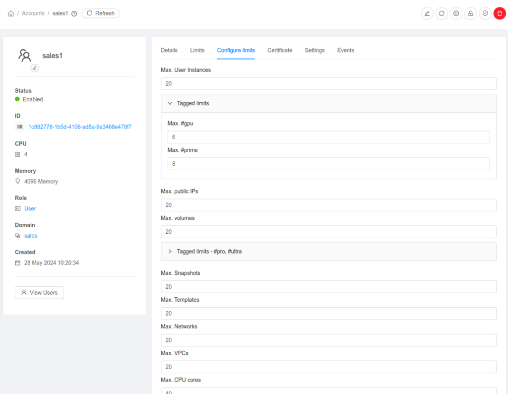 Hardware Specific Resource Limits | CloudStack Feature First Look ...