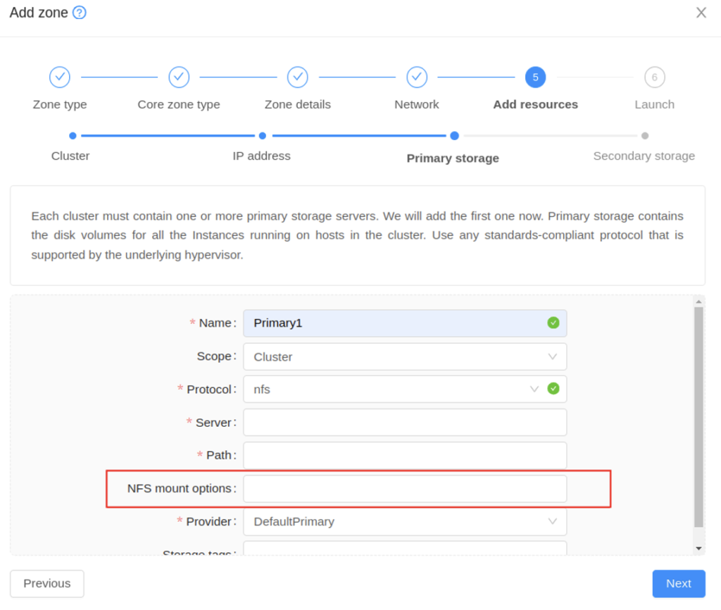 NFS Mount Options on Primary Storage | CloudStack Feature First Look ...