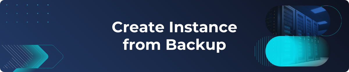 Create Instance from Backup cloudstack