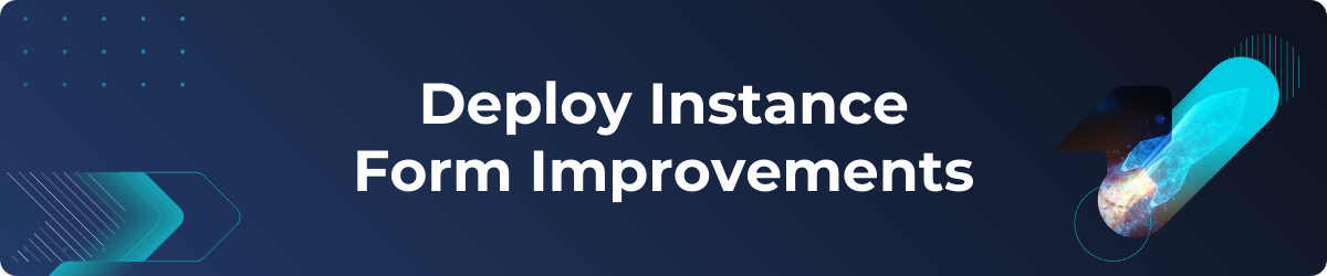 Deploy Instance Form Improvements cloudstack