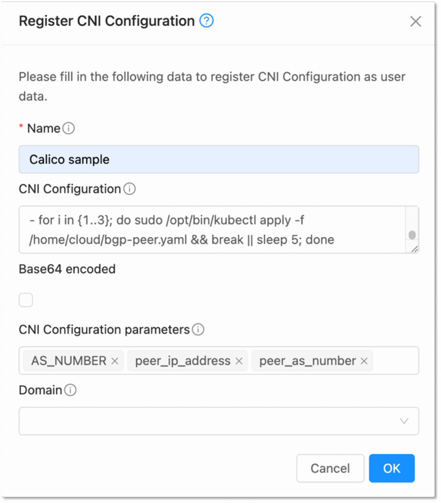 CKS add user-data