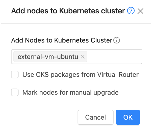 add nodes kubernetes cluster cloudstack