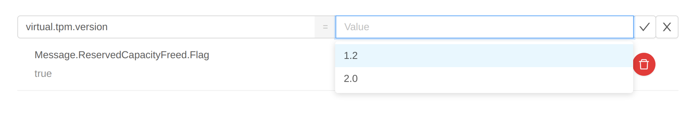 supported tpm versions cloudstack