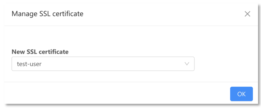 Manage SSL Certificate CloudStack