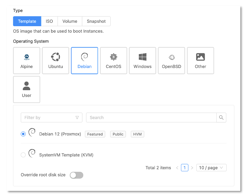 add instance cloudstack