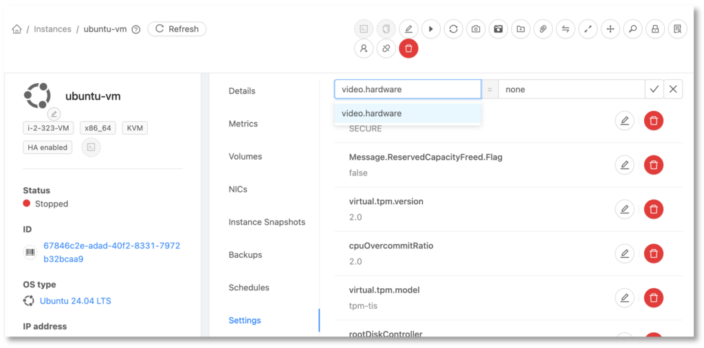 CloudStack Instances