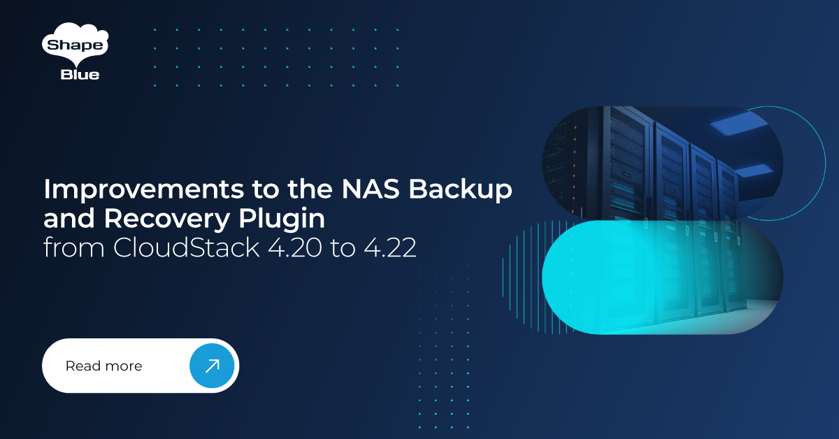 nas backup cloudstack