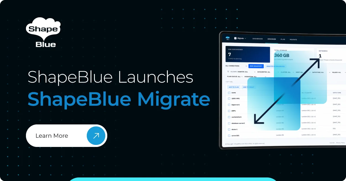 ShapeBlue Announces ShapeBlue Migrate
